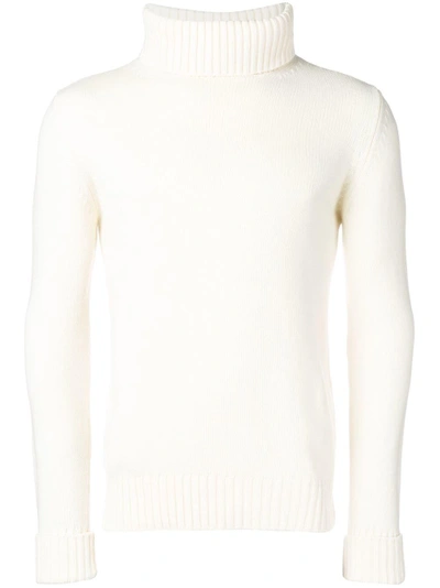 Fortela Roll Neck Sweater - White