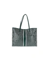 Tory Burch Gemini Link Coated Canvas Tote In Norwood Green/gold