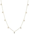 Aqua Multi Pendant Chain Necklace In 18k Gold-plated Sterling Silver, 18k Rose Gold-plated Sterling Silve