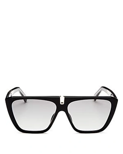 Givenchy Men's Flat Top Square Sunglasses, 58mm In Black