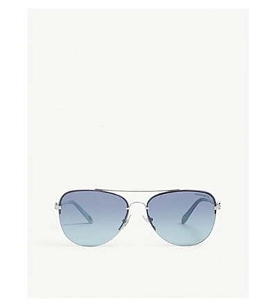 Tiffany & Co Tf3054 Aviator Sunglasses In Silver