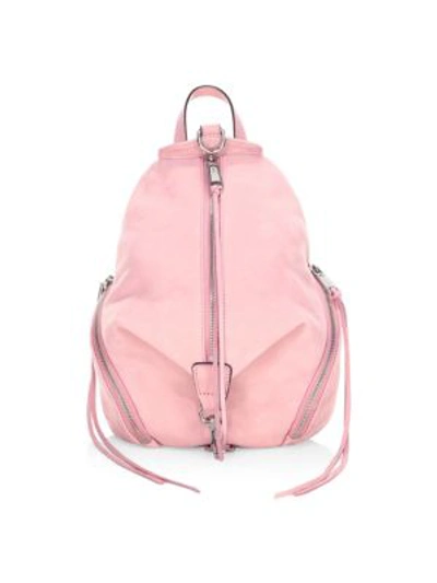 Rebecca Minkoff Julian Washed Nylon Backpack In Vintage Pink