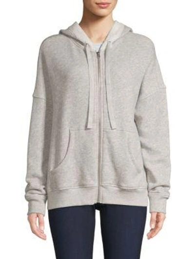 Atm Anthony Thomas Melillo French Terry Hoodie In Heather Grey