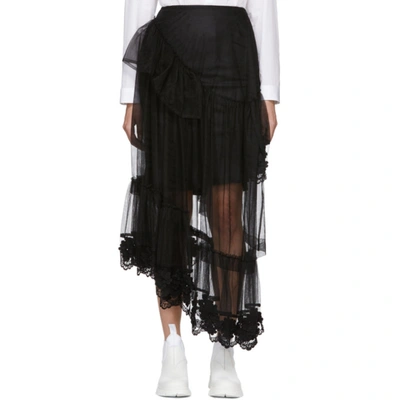 Moncler Genius 4 Moncler Simone Rocha Black Tulle Skirt In 999 Black