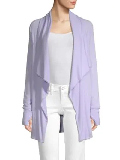 Lilly Pulitzer Elyssa Open Front Wrap In Light Lilac