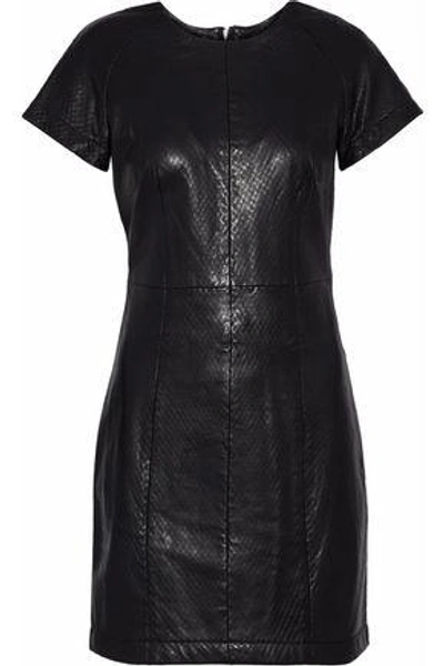 Muubaa Leather Mini Dress In Black