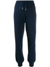 Barrie Romantic Cashmere Track Pants In Blue
