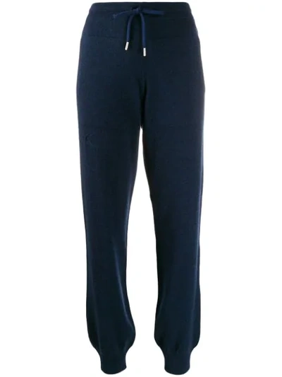 Barrie Romantic Cashmere Track Pants In Blue