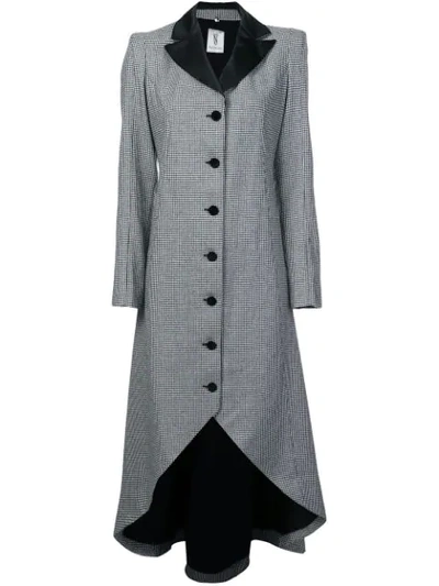 Valentina Shah Victoria Single Breasted Coat - Black In Black