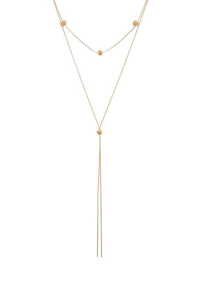 8 Other Reasons Rebel Lariat Necklace In Metallic Gold