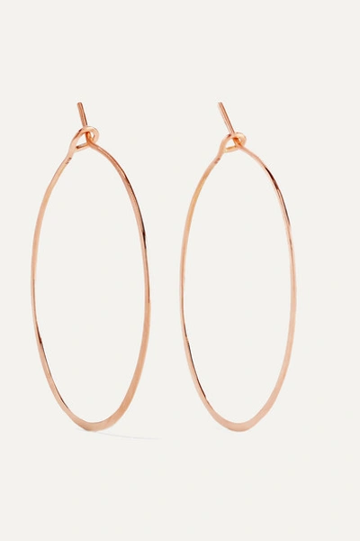 Brooke Gregson 18-karat Rose Gold Hoop Earrings