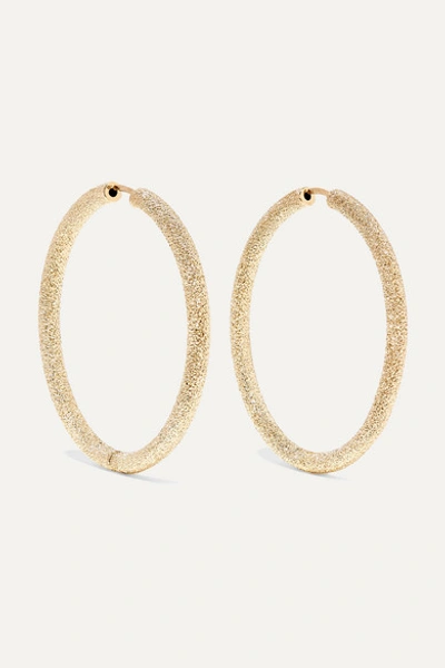 Carolina Bucci Florentine 18-karat Gold Hoop Earrings