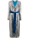 Attico Metallic Evening Dress