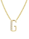 Lana Jewelry 14k Yellow Gold Diamond Necklace In Initial G
