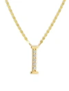 Lana Jewelry 14k Yellow Gold Diamond Necklace In Initial I