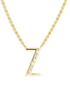 Lana Jewelry 14k Yellow Gold Diamond Necklace In Initial Z