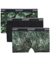 2(x)ist (x)ist Cotton Stretch No-show Trunks, Pack Of 3 In Camo Dot