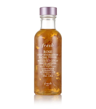 Fresh Mini Rose & Hyaluronic Acid Deep Hydration Toner 3.3 oz/ 100 ml In White