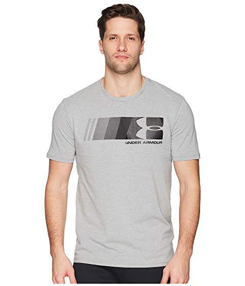 Under Armour Ua Fast Left Chest Update Tee, Steel Light Heather/black ...