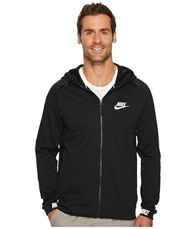 Nike Sportswear Advance 15 Full Zip Hoodie, Black/black/white | ModeSens