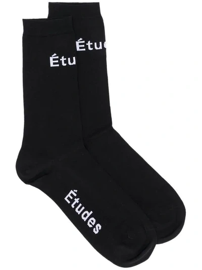 Etudes Studio Short Socks In Black