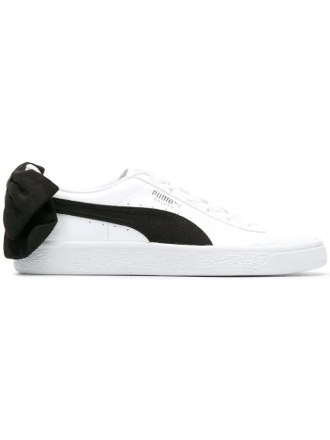 puma basket bow black