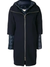 Herno Layered Puffer Coat In Blue