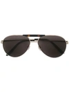 Gucci Eyewear Aviator Frame Sunglasses - Black