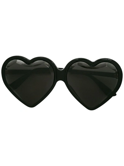 Gucci Eyewear Specialized-fit Heart Frame Sunglasses - Black