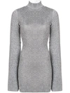 Solace London Alula Dress - Metallic In Gray