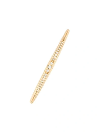 Pre-owned Dior 1970's Bar Brooch In Gold