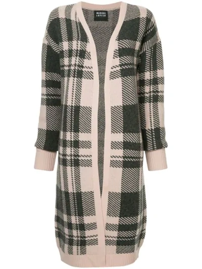 Markus Lupfer Checked Long Cardigan - Pink