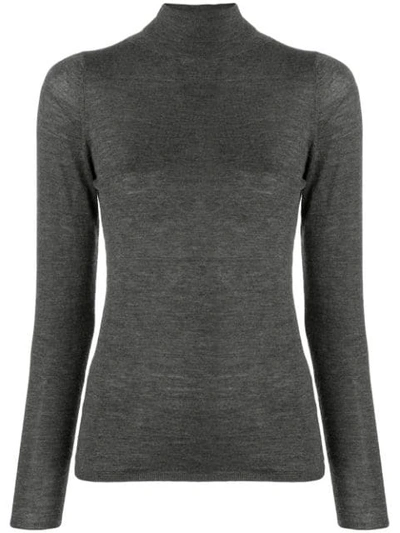 Allude Knitted Top In Grey