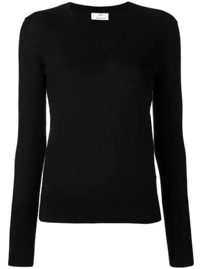 Allude Knitted Sweatshirt In Black