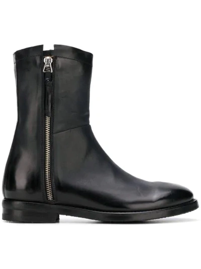 Alberto Fasciani Side Zip Boots - Black