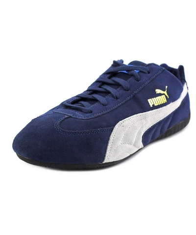 Puma Speed Cat Men Round Toe Suede Blue Sneakers' | ModeSens