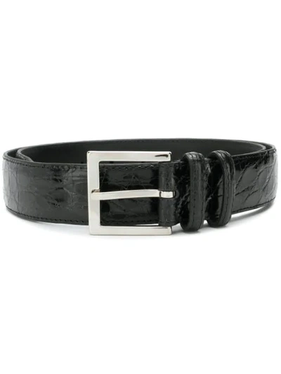 Orciani Classic Buckled Belt In Black