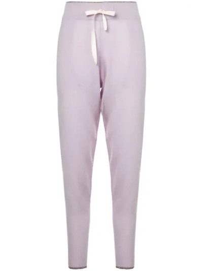 Morgan Lane Hailey Cashmere Drawstring Trousers In Pink