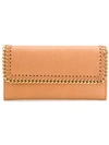 Stella Mccartney Falabella Continental Wallet In Neutrals