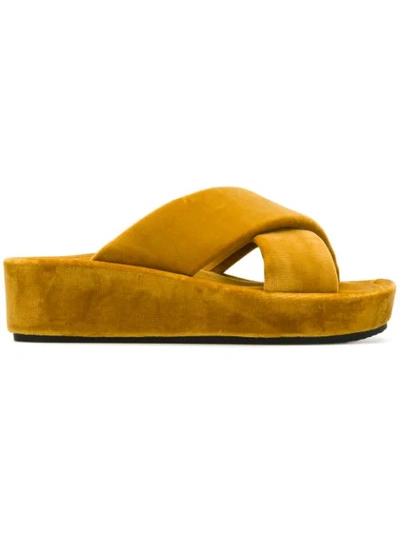 Peter Non Cross Strap Sandals - Yellow