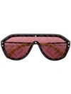 Fendi Aviator Style Sunglasses In Metallic