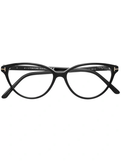 Tom Ford Eyewear Cat Eye Shaped Glasses - Black