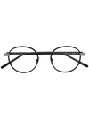 Saint Laurent Round Framed Glasses In Black