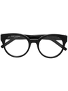 Saint Laurent Round Frame Glasses In Black