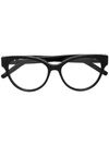 Saint Laurent Cat Eye Framed Glasses In Black