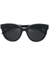 Saint Laurent Oversized Tinted Sunglasses In Black