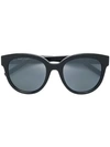 Saint Laurent Oversized Frame Sunglasses In Black