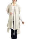 Portolano Ribbed Cashmere Wrap In Ivory