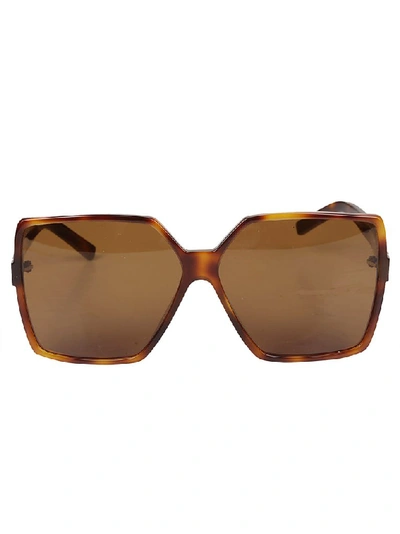 Saint Laurent Eyewear Square Sunglasses In Brown