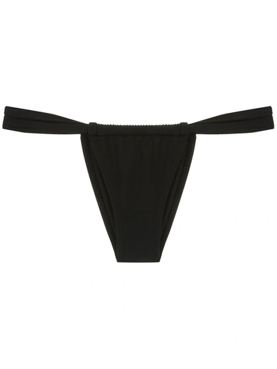 Amir Slama Fitted Bikini Bottoms In Black